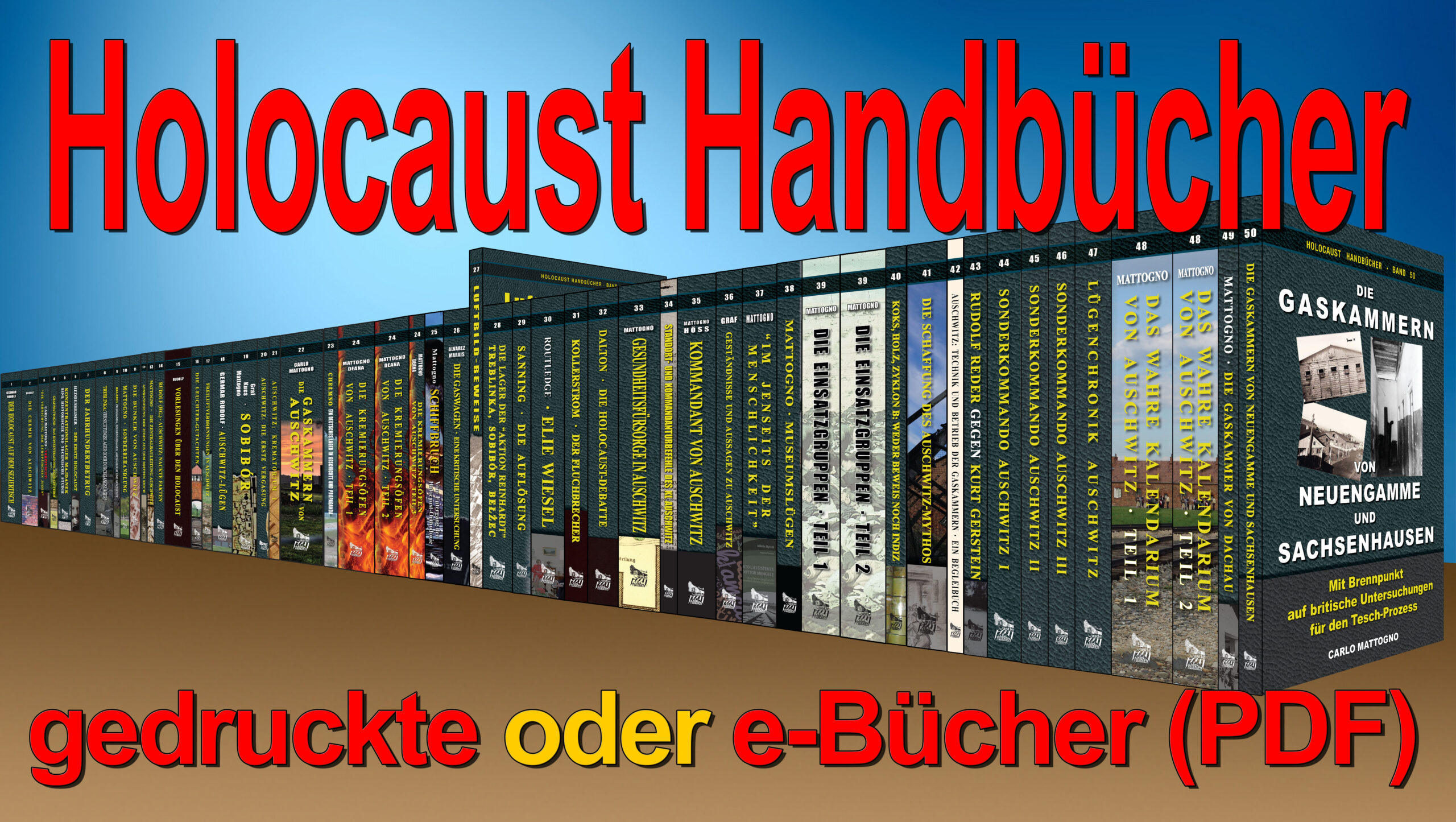 Holocaust Handbücher mit Preisnachlass