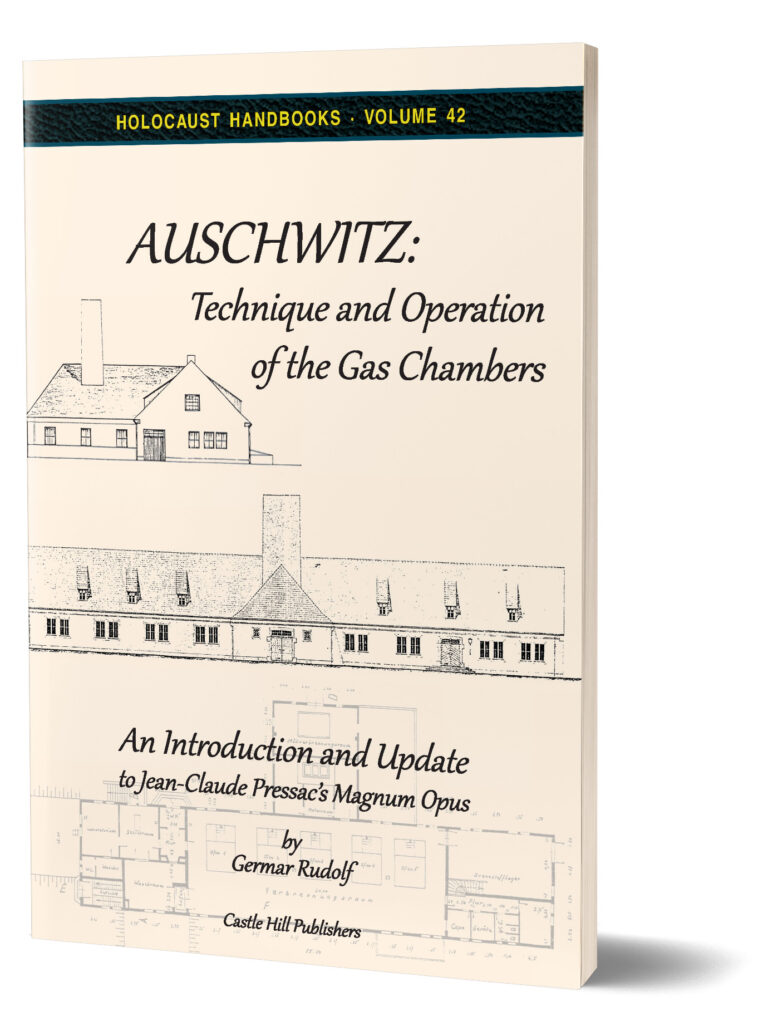 Auschwitz: Technique and Operation of the Gas Chambers